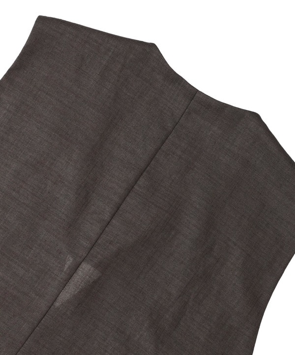 【HL】LINEN LIKE SHORT VEST 詳細画像 15