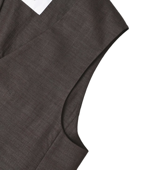 【HL】LINEN LIKE SHORT VEST 詳細画像 16