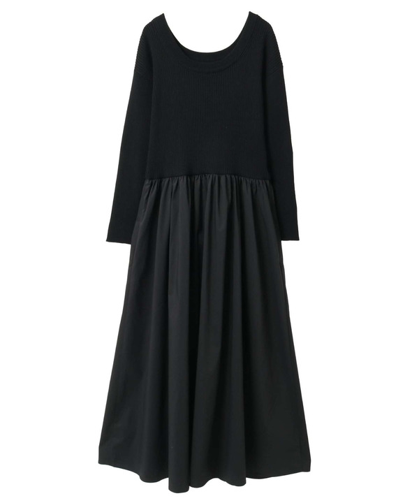 RIB KNIT DOCKING DRESS 詳細画像 10
