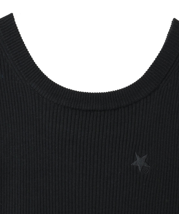 RIB KNIT DOCKING DRESS 詳細画像 11