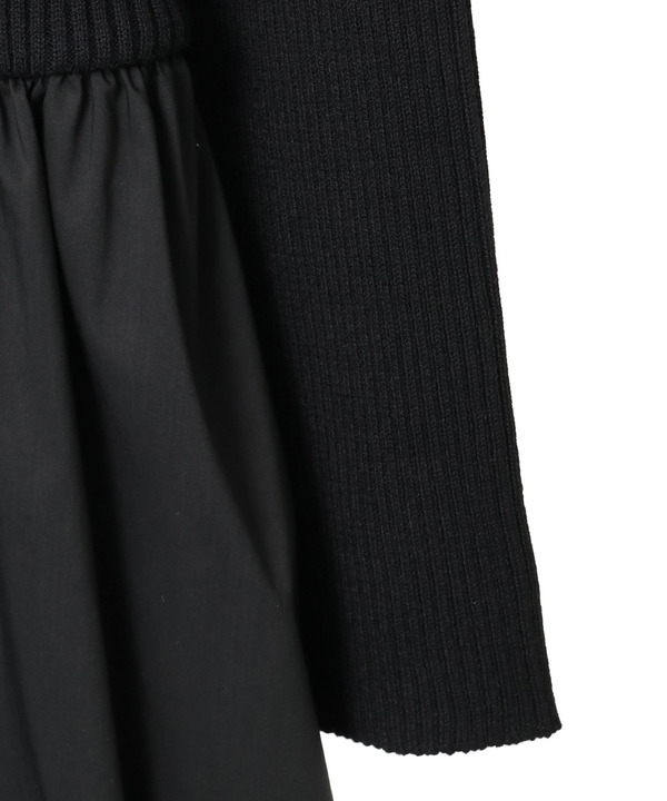 RIB KNIT DOCKING DRESS 詳細画像 12
