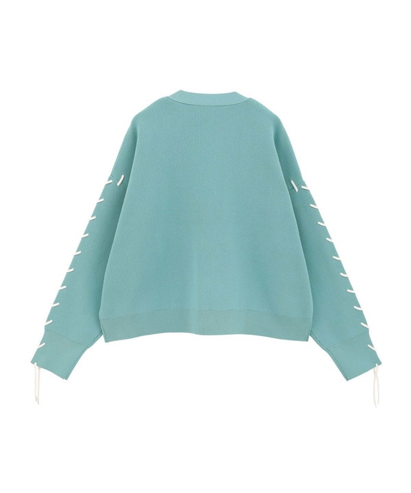 BLANKET STITCH KNIT SHORT CARDIGAN 詳細画像 10