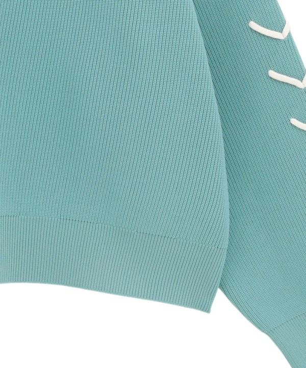 BLANKET STITCH KNIT SHORT CARDIGAN 詳細画像 12