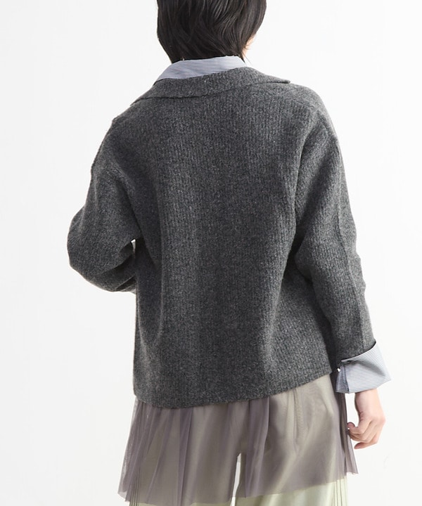 TAILORED KNIT SHORT CARDIGAN JACKET 詳細画像 12