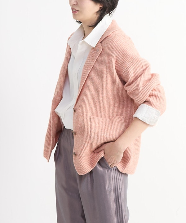 TAILORED KNIT SHORT CARDIGAN JACKET 詳細画像 4