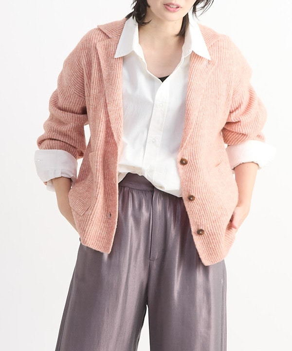 TAILORED KNIT SHORT CARDIGAN JACKET 詳細画像 5