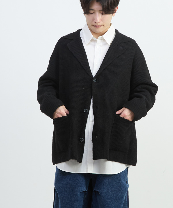 TAILORED KNIT CARDIGAN JACKET 詳細画像 ブラック 1