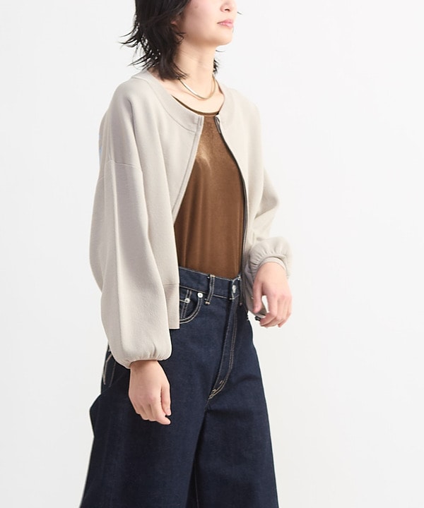 BACK LOGO SUMMER KNIT ZIP CARDIGAN 詳細画像 1