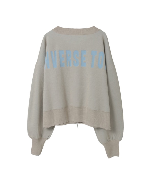 BACK LOGO SUMMER KNIT ZIP CARDIGAN 詳細画像 14