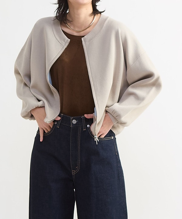 BACK LOGO SUMMER KNIT ZIP CARDIGAN 詳細画像 3