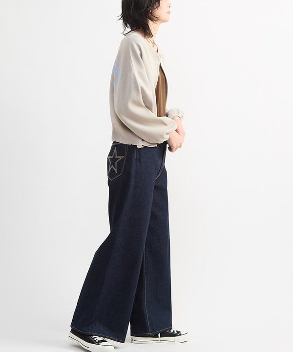 BACK LOGO SUMMER KNIT ZIP CARDIGAN 詳細画像 5