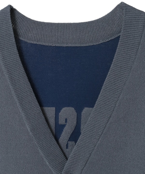 BACK LOGO SUMMER KNIT CARDIGAN 詳細画像 7