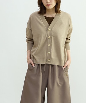 BACK SPINDLE LOGO CARDIGAN