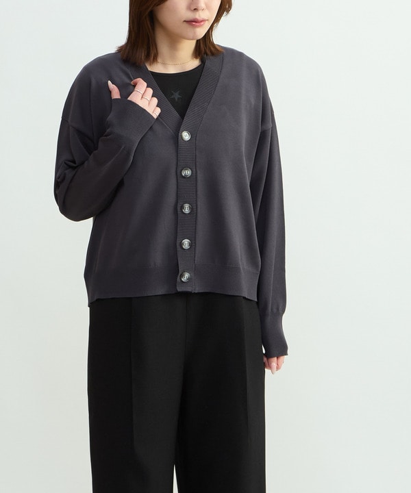 BACK SPINDLE LOGO CARDIGAN 詳細画像 1
