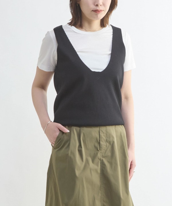 BACK OPEN KNIT TOP 詳細画像 7