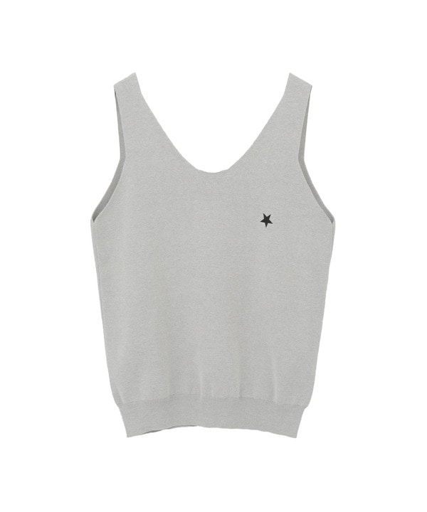 BACK OPEN KNIT TOP 詳細画像 杢グレー 1