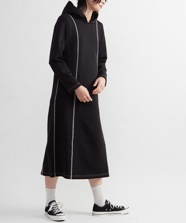 STITCH SWEAT HOODIE DRESS 詳細画像 1