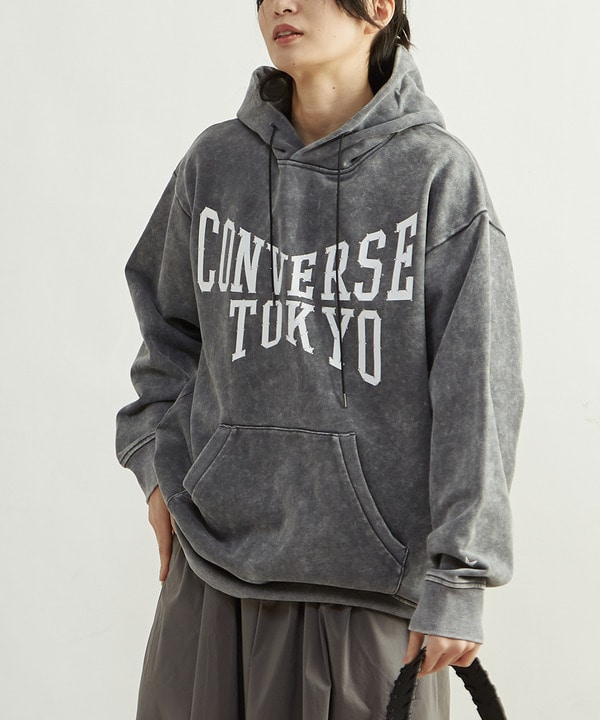 LOGO PRINT HOTFIX HOODIE 詳細画像 グレー 1