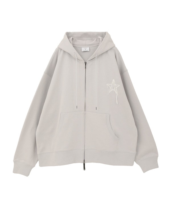 EMBROIDED LOGO ZIP HOODIE 詳細画像 1