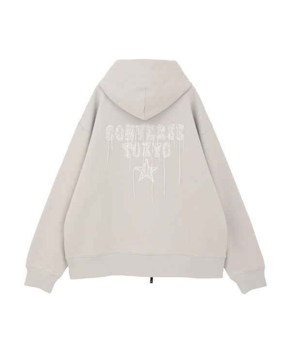 EMBROIDED LOGO ZIP HOODIE 詳細画像 2