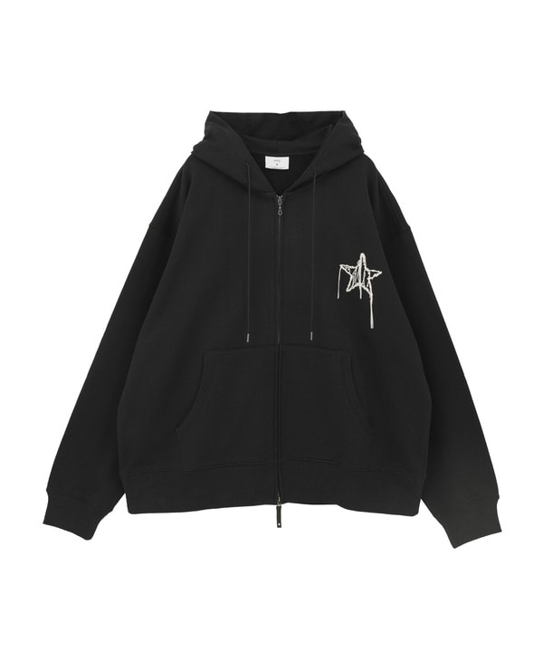 EMBROIDED LOGO ZIP HOODIE 詳細画像 3