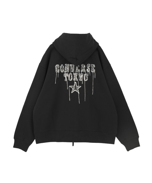EMBROIDED LOGO ZIP HOODIE 詳細画像 4