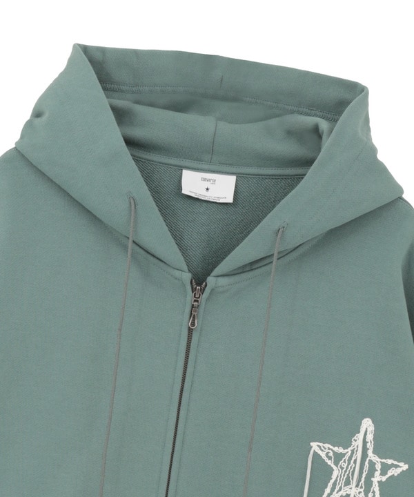 EMBROIDED LOGO ZIP HOODIE 詳細画像 7