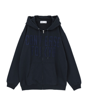 PATCHWORK LOGO ZIP HOODIE