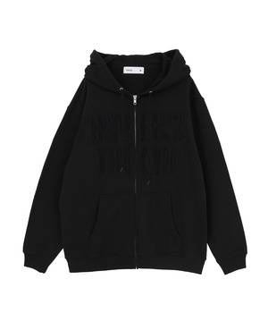 PATCHWORK LOGO ZIP HOODIE