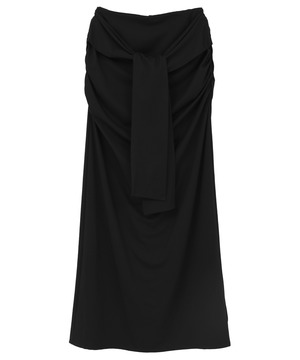 【HL】JERSEY GATHERED RIBBON SKIRT