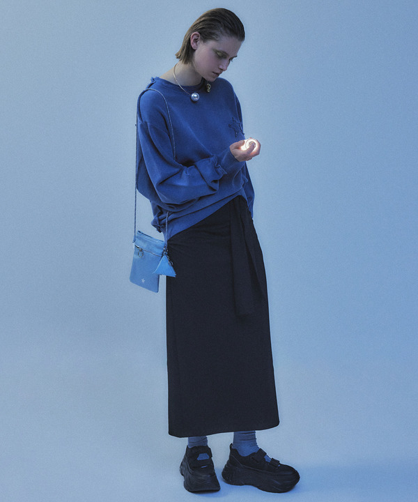 【HL】JERSEY GATHERED RIBBON SKIRT 詳細画像 1