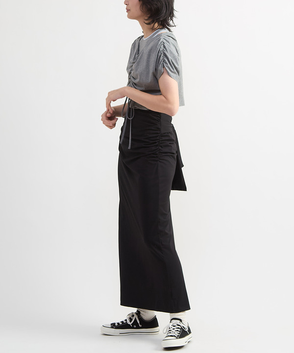【HL】JERSEY GATHERED RIBBON SKIRT 詳細画像 3
