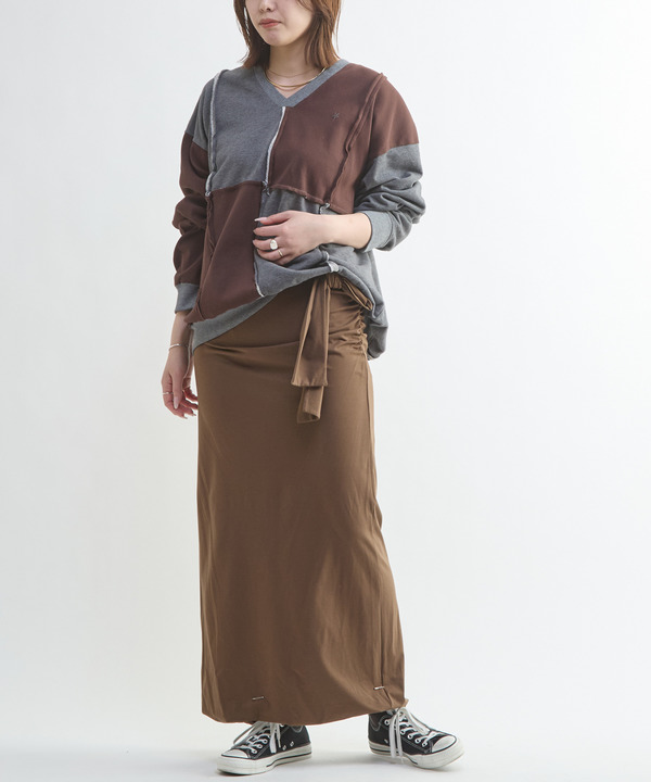 【HL】JERSEY GATHERED RIBBON SKIRT 詳細画像 7