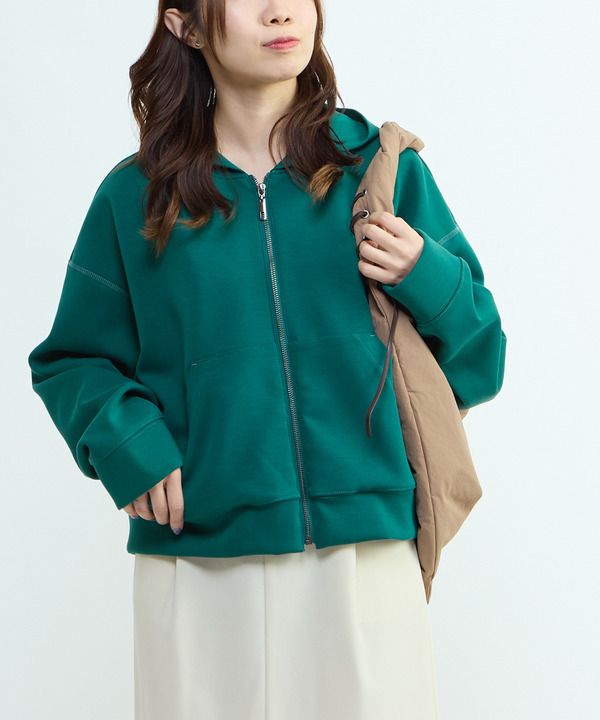 ONEPOINT STAR★ SHORT HOODIE 詳細画像 グリーン 1