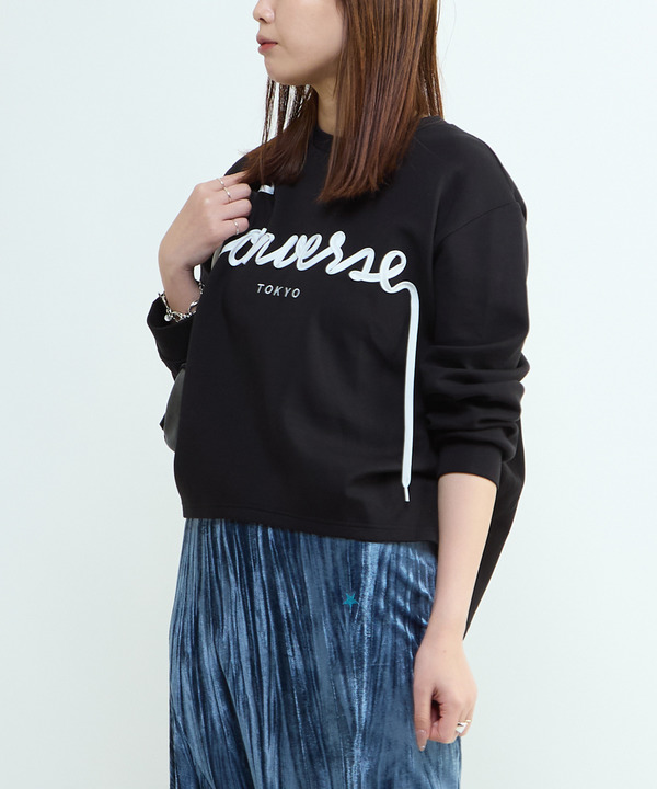 SPINDLE LOGO TUCK SWEAT 詳細画像 ブラック 1