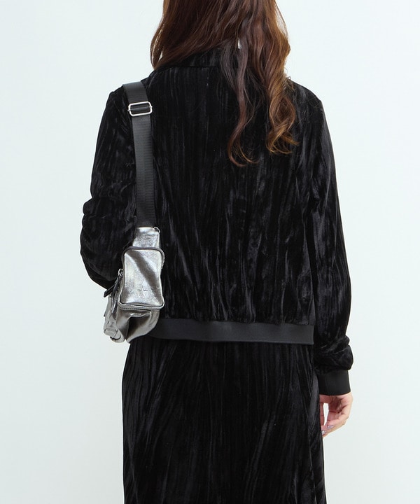 VELOR SHORT POLO CARDIGAN 詳細画像 5