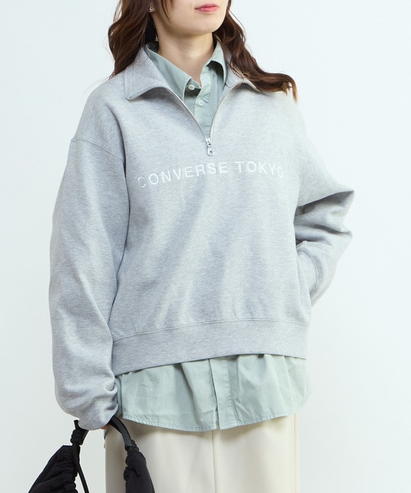 BACK STAR★ HALF-ZIP LOGO SWEAT 詳細画像 1