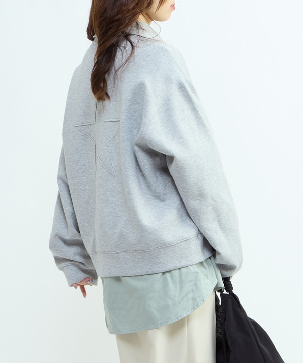 BACK STAR★ HALF-ZIP LOGO SWEAT 詳細画像 2