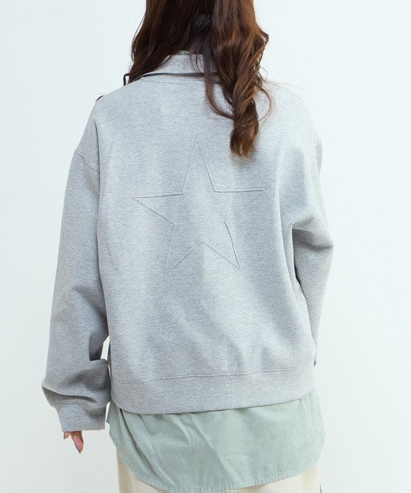 BACK STAR★ HALF-ZIP LOGO SWEAT 詳細画像 3