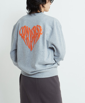 HEART LOGO BACKPRINT SWEAT