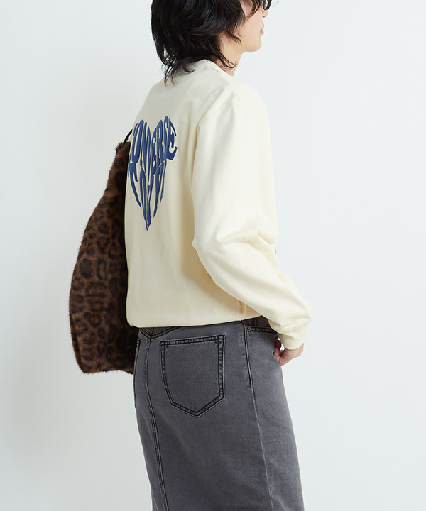 HEART LOGO BACKPRINT SWEAT 詳細画像 1