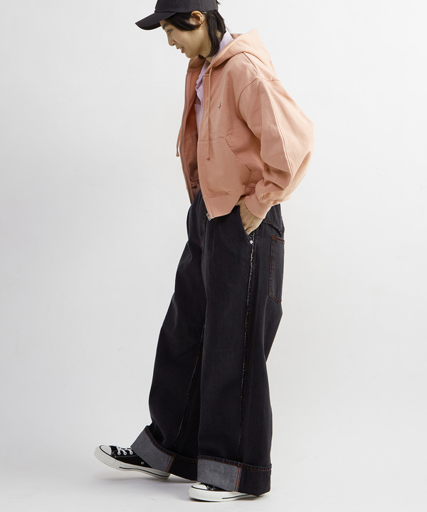 BACK SPINDLE LOGO ZIP HOODIE 詳細画像 3