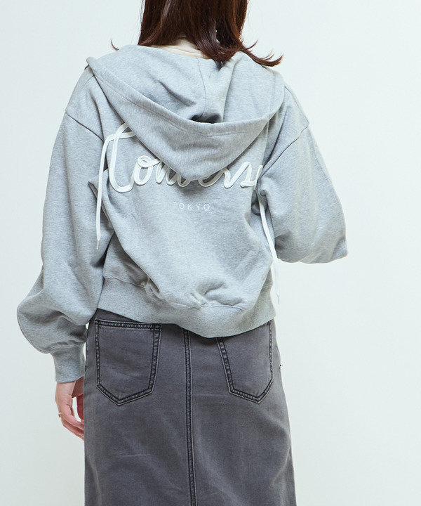 BACK SPINDLE LOGO ZIP HOODIE 詳細画像 杢グレー 1