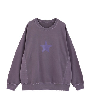 STAR★ DAMAGED SWEAT