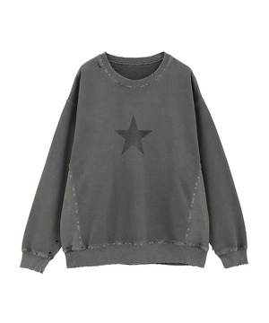 STAR★ DAMAGED SWEAT