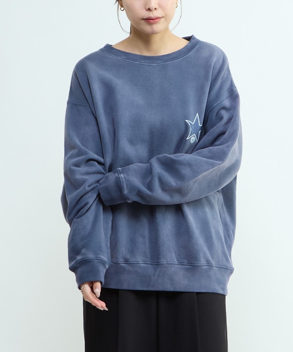 BACK FLOWER PRINT SWEAT 詳細画像 1