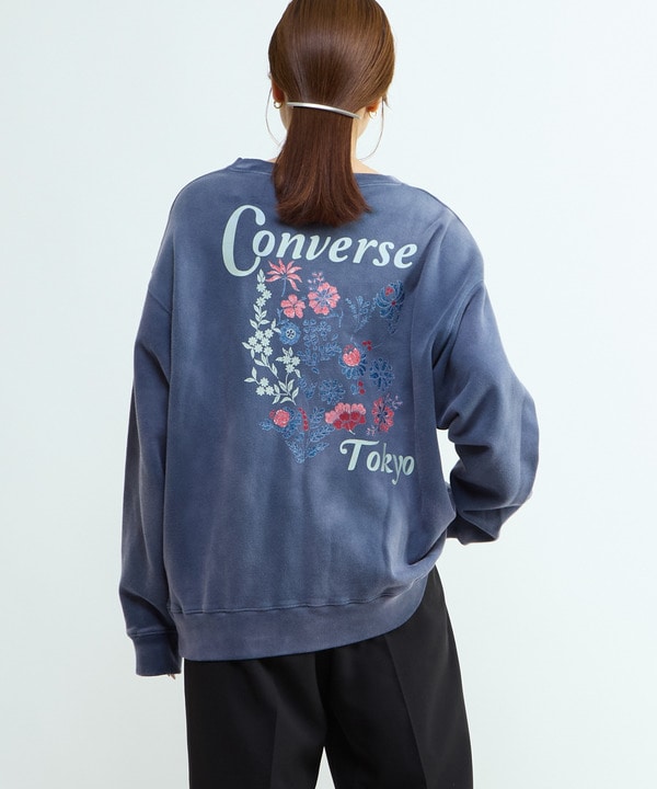 BACK FLOWER PRINT SWEAT 詳細画像 3