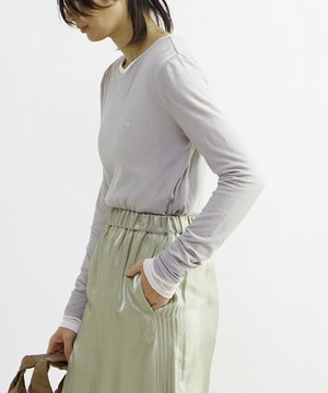 LAYERED SHEER FRAISE TOP