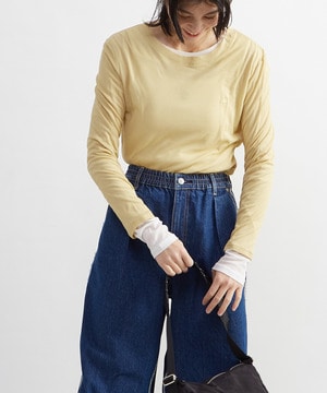 LAYERED SHEER FRAISE TOP