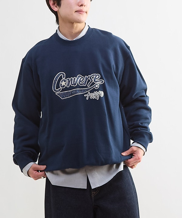 GLITTER LOGO SWEAT 詳細画像 ネイビー 1